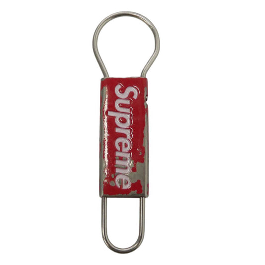 Supreme シュプリーム Clip Keychain クリップ キーチェーン レッド系 シルバー系【中古】