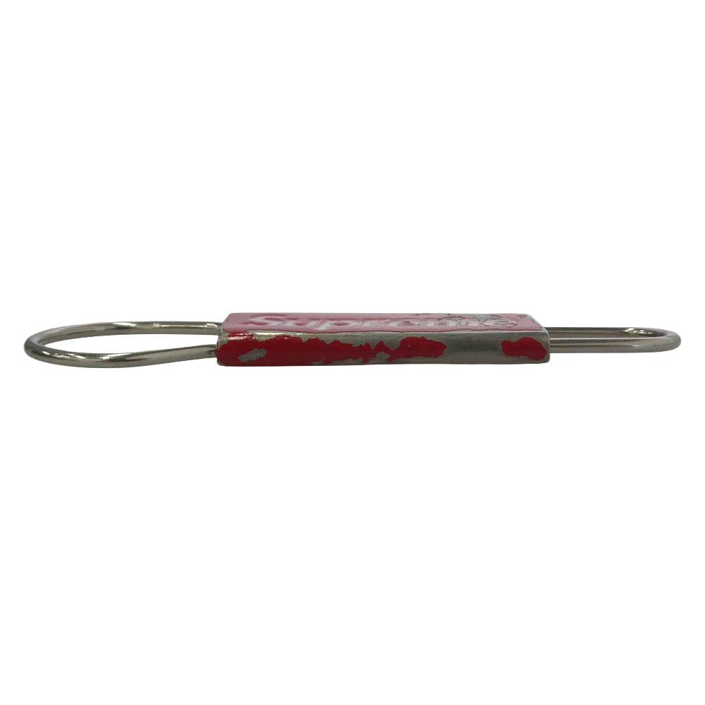 Supreme シュプリーム Clip Keychain クリップ キーチェーン レッド系 シルバー系【中古】