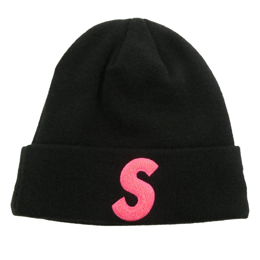 Supreme シュプリーム NEW ERA ニューエラ 19AW × NEW ERA ニューエラ S Logo Beanie Sロゴ ビーニー ニットキャップ ブラック系【中古】
