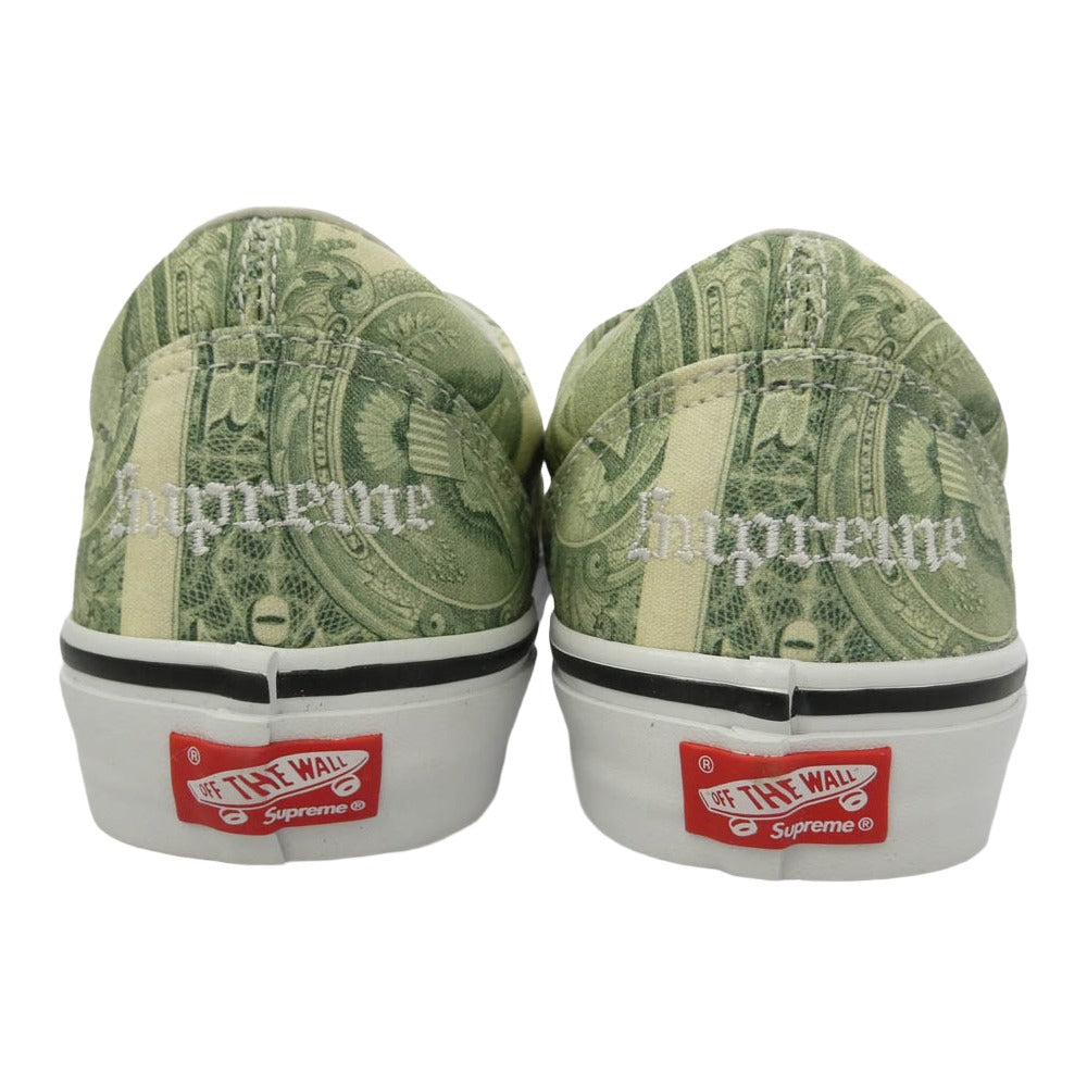 Supreme シュプリーム 23SS VN0A5FC9GRN x Vans ヴァンズ バンズ Dollar Era ダラー エラ スニーカー グリーン系 マルチカラー系 29cm【極上美品】【中古】