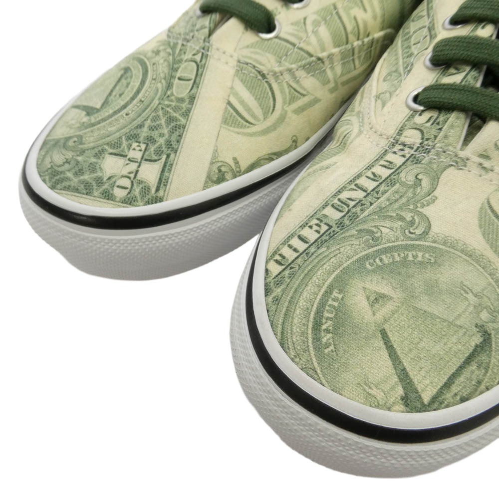 Supreme シュプリーム 23SS VN0A5FC9GRN x Vans ヴァンズ バンズ Dollar Era ダラー エラ スニーカー グリーン系 マルチカラー系 29cm【極上美品】【中古】
