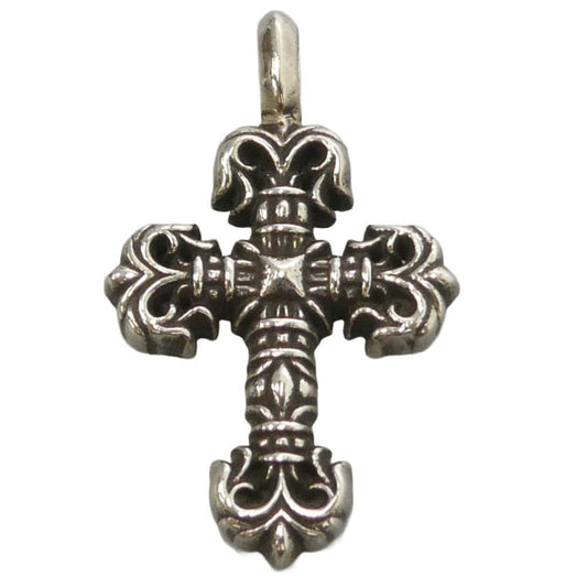 CHROME HEARTS クロムハーツ（原本無） CHARM FILIGREE TINY タイニー フィリグリー クロス チャーム ペンダントトップ シルバー系【中古】