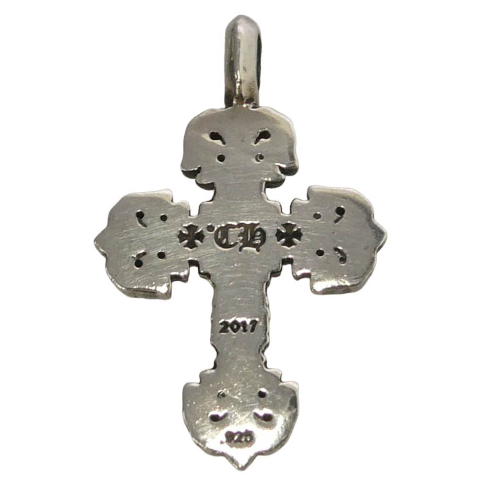CHROME HEARTS クロムハーツ（原本無） CHARM FILIGREE TINY タイニー フィリグリー クロス チャーム ペンダントトップ シルバー系【中古】
