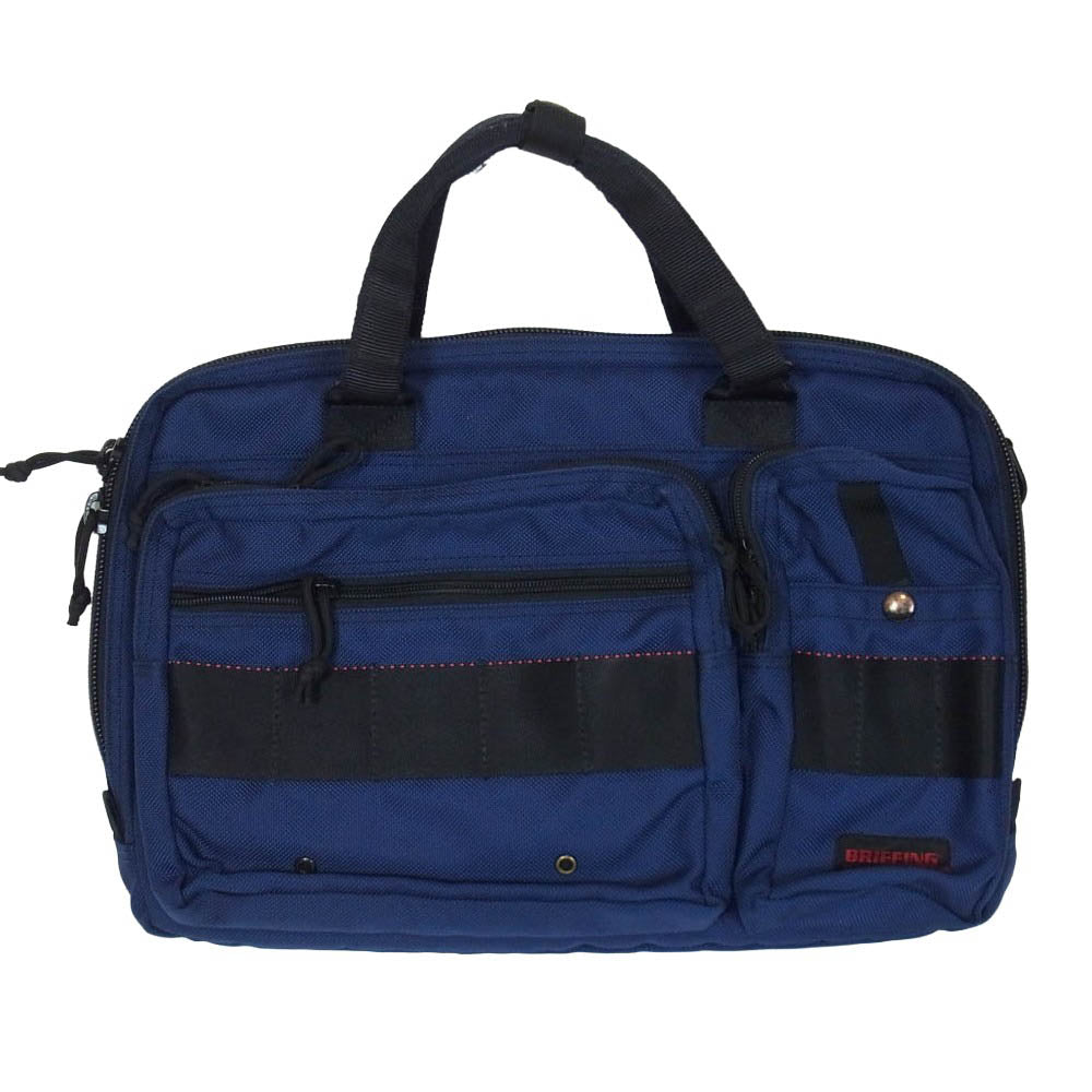 BRIEFING ブリーフィング USA製 A4 LINER 2WAY ブリーフケース ショルダー バッグ ネイビー系【中古】