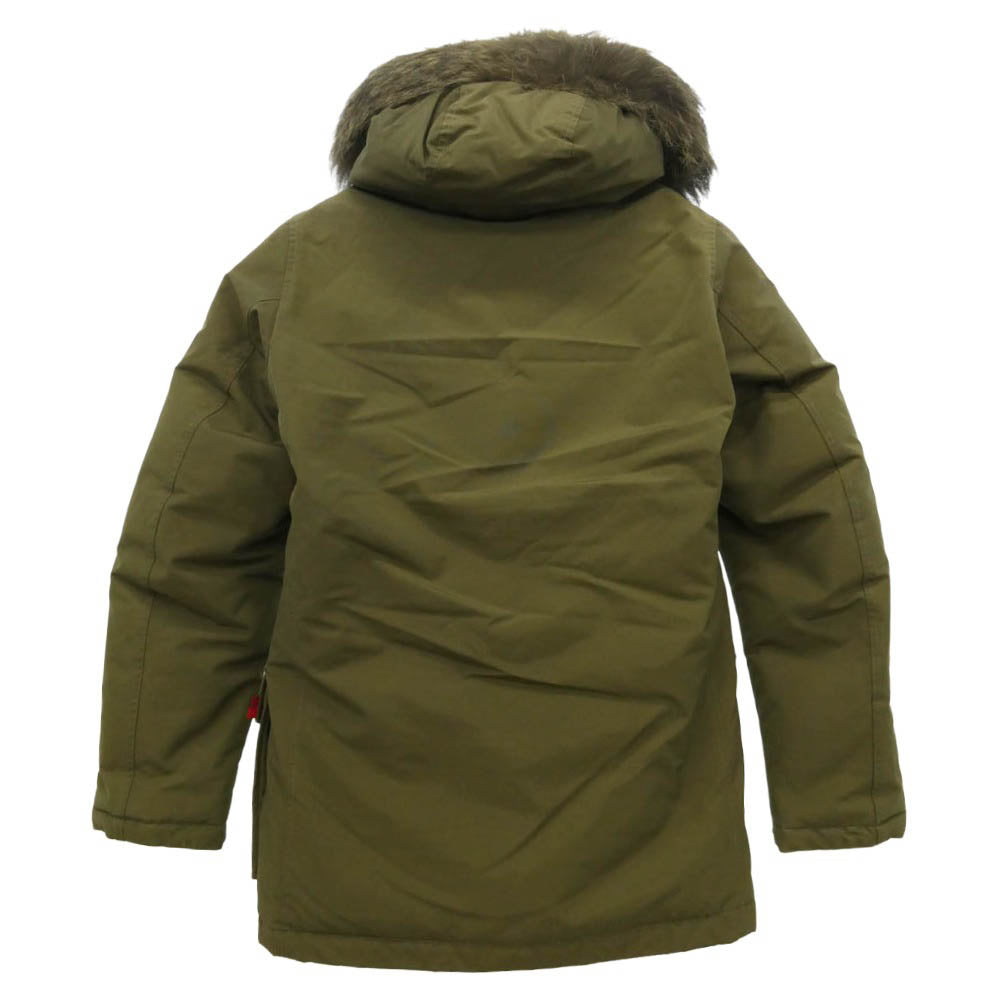 WOOLRICH ウールリッチ EDIFICE エディフィス WOOU0381 × EDIFICE エディフィス ARCTIC PARKA アークティック パーカ ダウン ジャケット カーキ系 XS【中古】