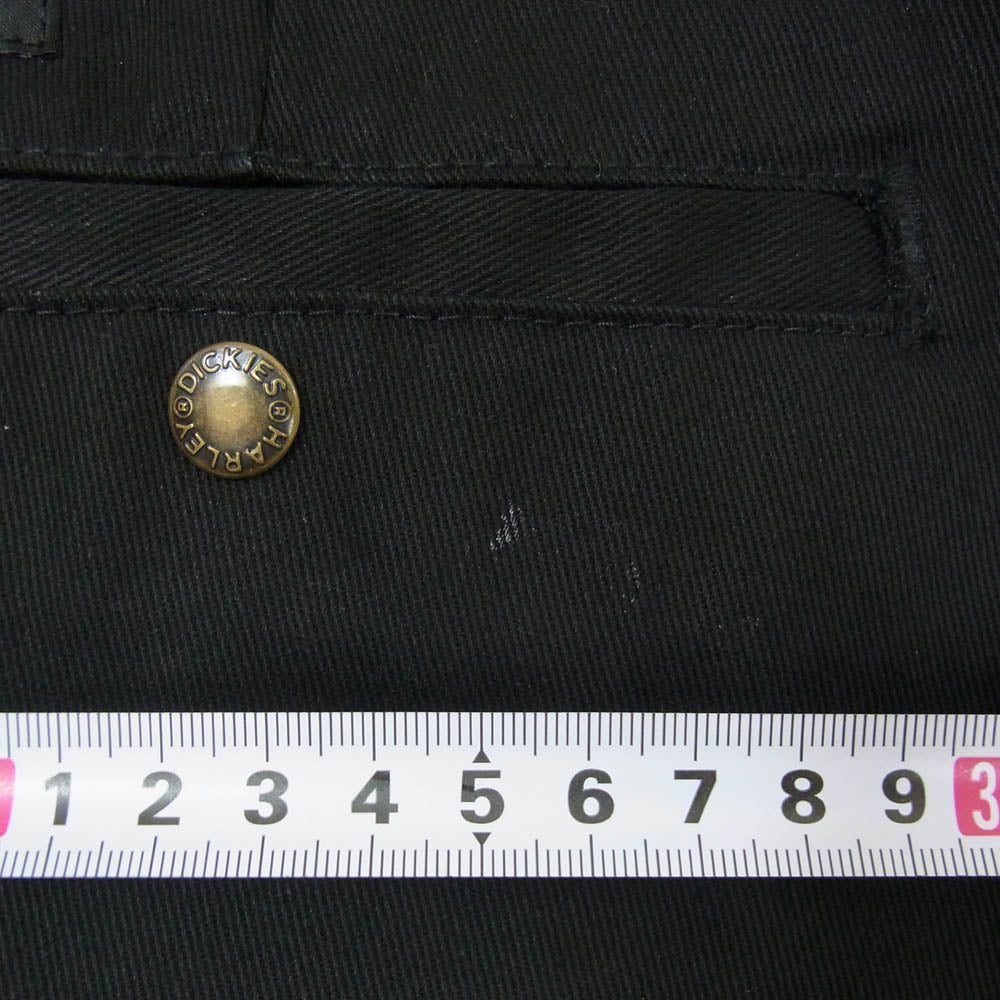 Dickies ディッキーズ HARLEY DAVIDSON ハーレーダビッドソン 97428-25VM x Harley Davidson ハーレーダビッドソン 874 WorkPants Dリング ワークパンツ ブラック系 W31/L32【中古】