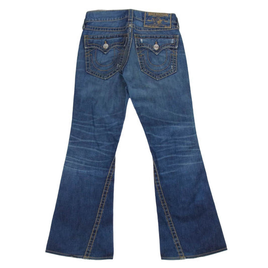 TRUE RELIGION トゥルーレリジョン 24-803FBTDL ジップフライ フレア デニムパンツ ジーンズ インディゴブルー系 30【中古】