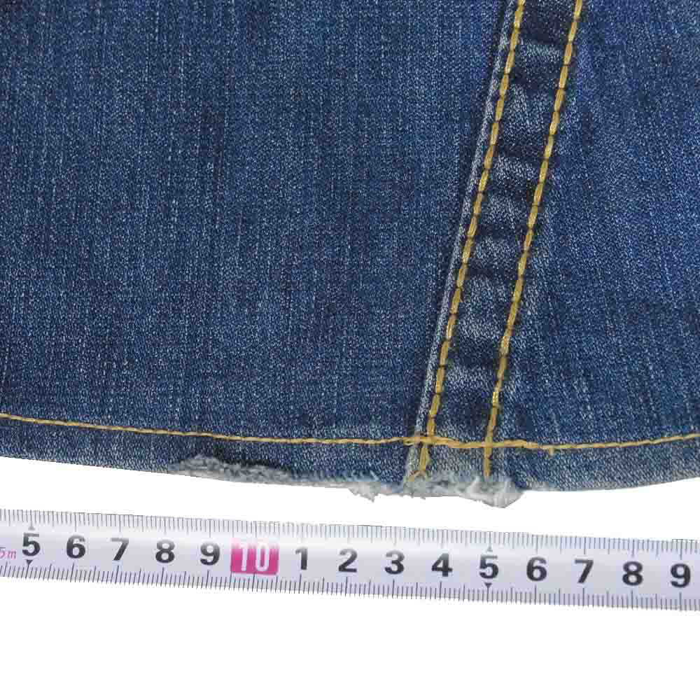 TRUE RELIGION トゥルーレリジョン 24-803FBTDL ジップフライ フレア デニムパンツ ジーンズ インディゴブルー系 30【中古】