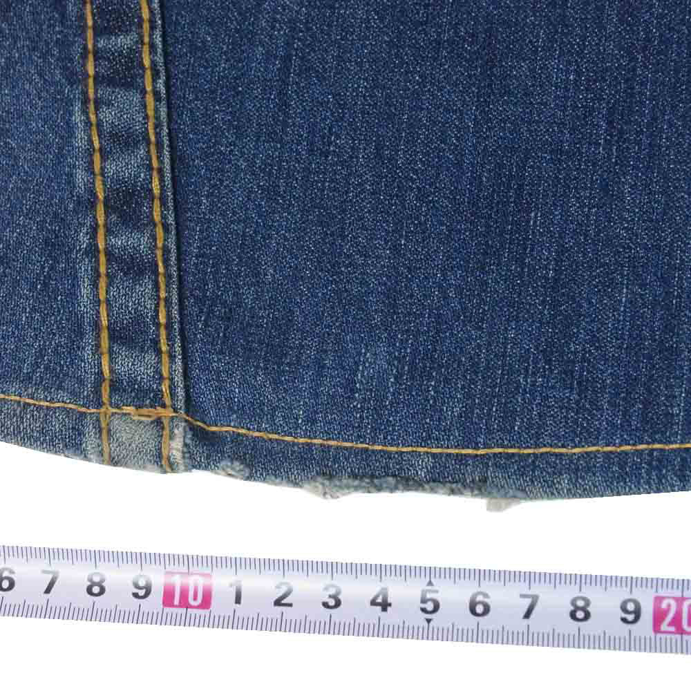 TRUE RELIGION トゥルーレリジョン 24-803FBTDL ジップフライ フレア デニムパンツ ジーンズ インディゴブルー系 30【中古】