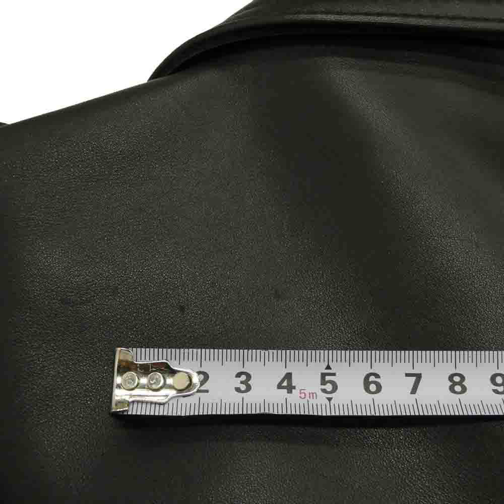 トリプルシックス LJM-10TF タイトフィット フロントベルト ライダース ジャケット ブラック系 34【中古】