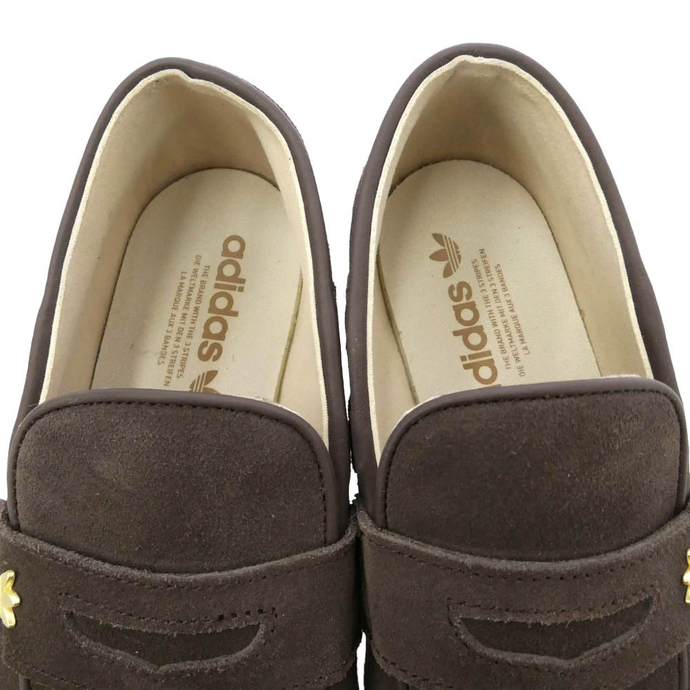 adidas アディダス KJ2533 HANDBALL SPEZIAL LOAFER ハンドボール スペツィアル スエード ローファー スニーカー シューズ ダークブラウン系 26.5cm【美品】【中古】