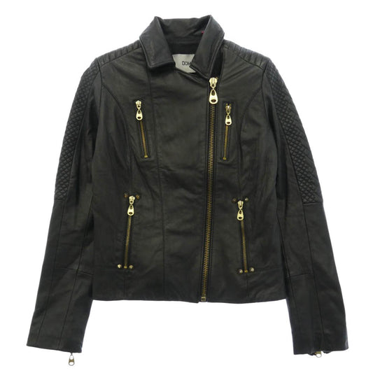 ドマ 5022 ラムレザー ライダース レザージャケット ブラック系 S【中古】