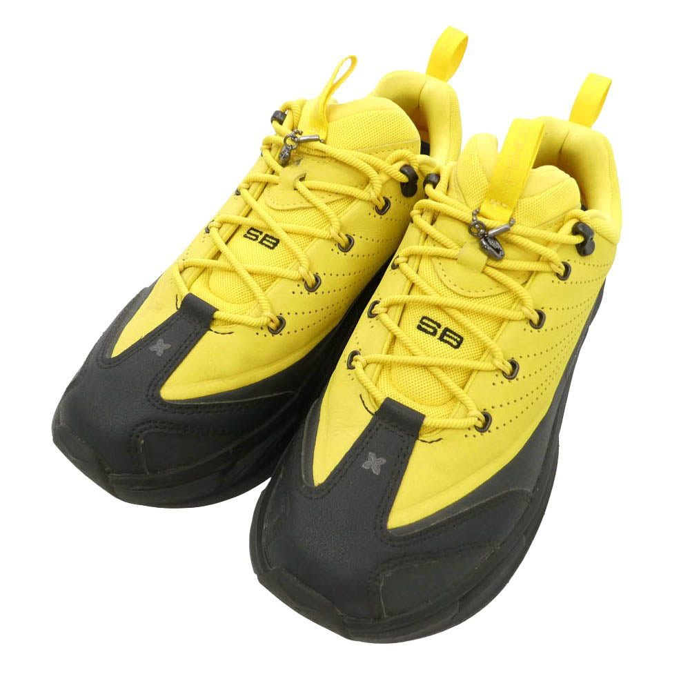 HOKA ONE ONE ホカ オネオネ 1171360-ZTB × Spencer Badu スペンサー バドゥ ELEVON X エレヴォン ローカット スニーカー ブラック系 イエロー系 26.5cm【中古】