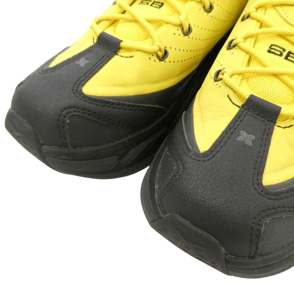 HOKA ONE ONE ホカ オネオネ 1171360-ZTB × Spencer Badu スペンサー バドゥ ELEVON X エレヴォン ローカット スニーカー ブラック系 イエロー系 26.5cm【中古】