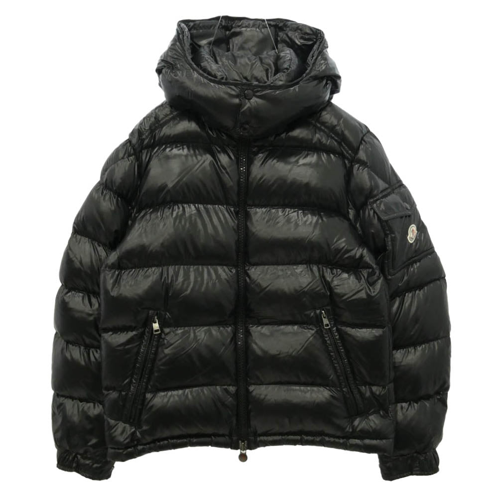 MONCLER モンクレール 16AW B20914036605 MAYA GIUBBOTTO マヤ ジップアップ フーデッド ナイロン ダウンジャケット フード着脱可能 3 ブラック系 2【中古】