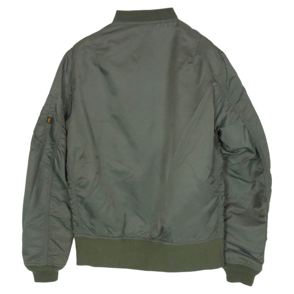 ALPHA アルファ URBAN RESEARCH アーバンリサーチ TA1007-8203 × URBAN RESEARCH アーバンリサーチ MA-1 綿抜き ナイロン ミリタリー ジャケット カーキ系 S【中古】