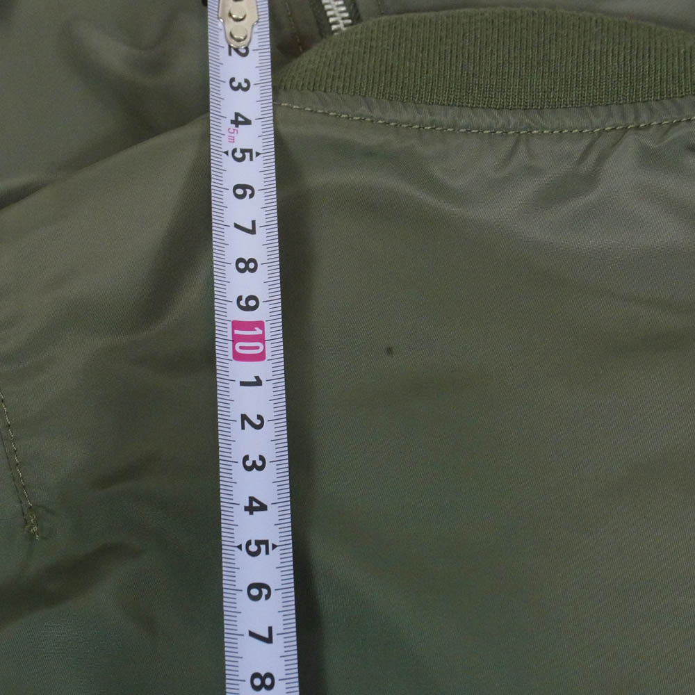 ALPHA アルファ URBAN RESEARCH アーバンリサーチ TA1007-8203 × URBAN RESEARCH アーバンリサーチ MA-1 綿抜き ナイロン ミリタリー ジャケット カーキ系 S【中古】