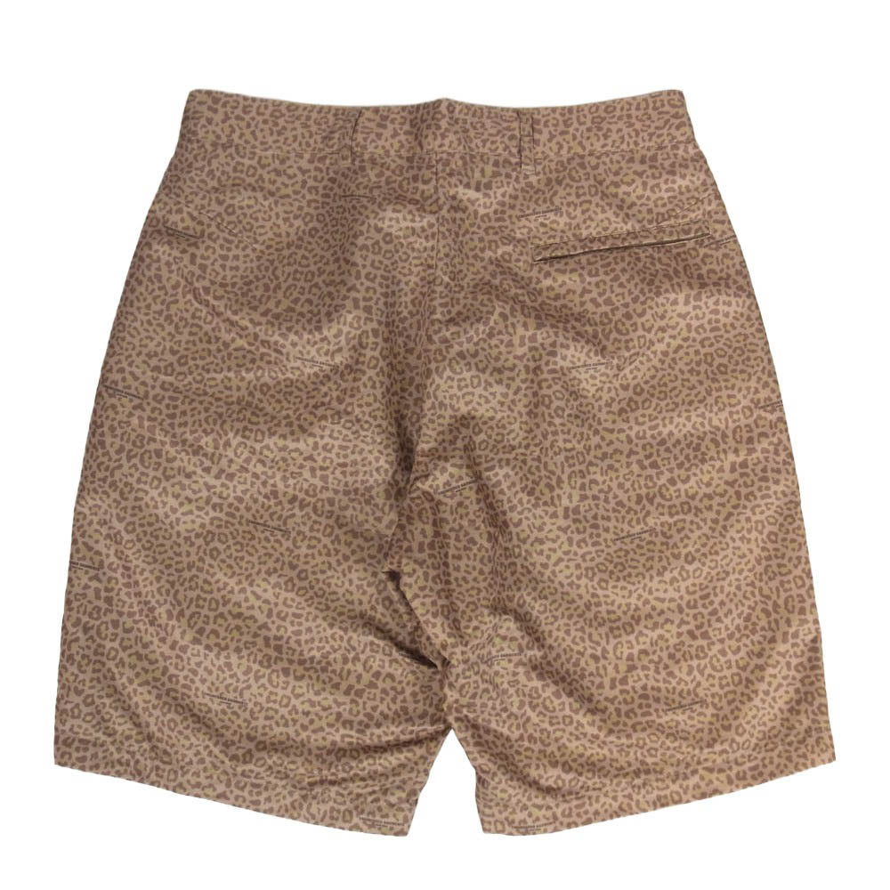 Engineered Garments エンジニアードガーメンツ Sunset Short POLY FIBER LEOPARD PRINT レオパード柄 ショート パンツ ライトブラウン系 S【中古】