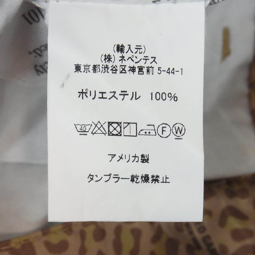Engineered Garments エンジニアードガーメンツ Sunset Short POLY FIBER LEOPARD PRINT レオパード柄 ショート パンツ ライトブラウン系 S【中古】