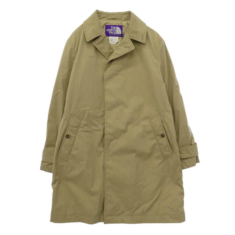 THE NORTH FACE ノースフェイス BEAMS ビームス 21AW NY2164N PURPLE LABEL パープルレーベル × BEAMS ビームス Soutien Collar Coat 65/35 プリマロフト ステンカラー コート ベージュ系 M【中古】