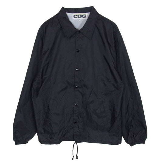 COMME des GARCONS コムデギャルソン AD2018 SZ-J004 CDG ロゴ バックプリント ナイロン コーチジャケット ブラック系 S【中古】