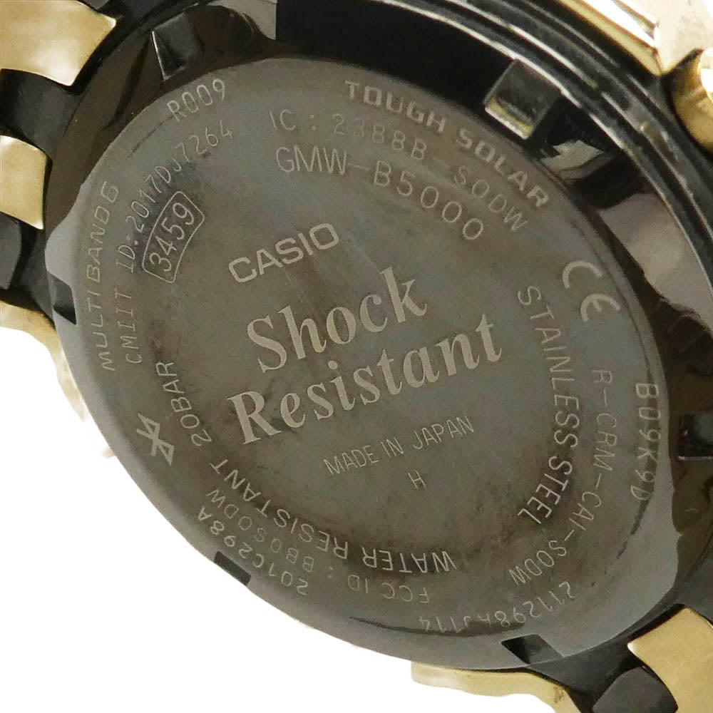 CASIO G-SHOCK カシオ ジーショック GMW-B5000GD-9JF タフソーラー フルメタル 20気圧防水 SS ゴールドカラー Bluetooth メンズ 腕時計 FULL METAL 5000 SERIES ゴールド系【中古】