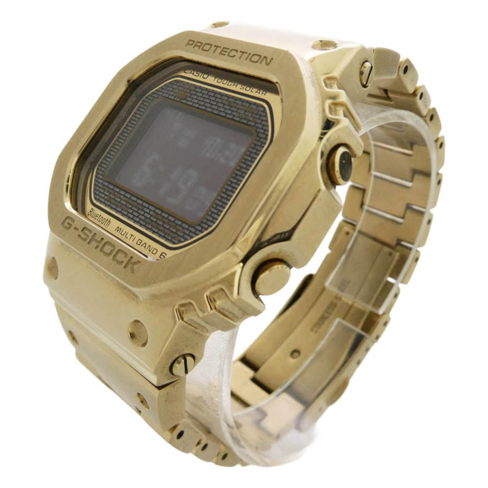 CASIO G-SHOCK カシオ ジーショック GMW-B5000GD-9JF タフソーラー フルメタル 20気圧防水 SS ゴールドカラー Bluetooth メンズ 腕時計 FULL METAL 5000 SERIES ゴールド系【中古】