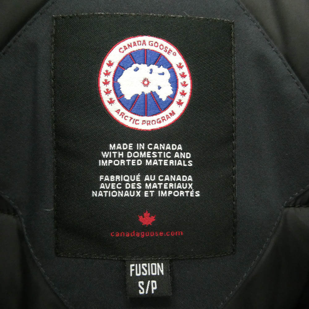 CANADA GOOSE カナダグース 3426MA サザビーリーグタグ Chateau Parka Fusion Fit Heritage シャトーパーカー フュージョンフィット ダウン ジャケット ネイビー系 S S【中古】