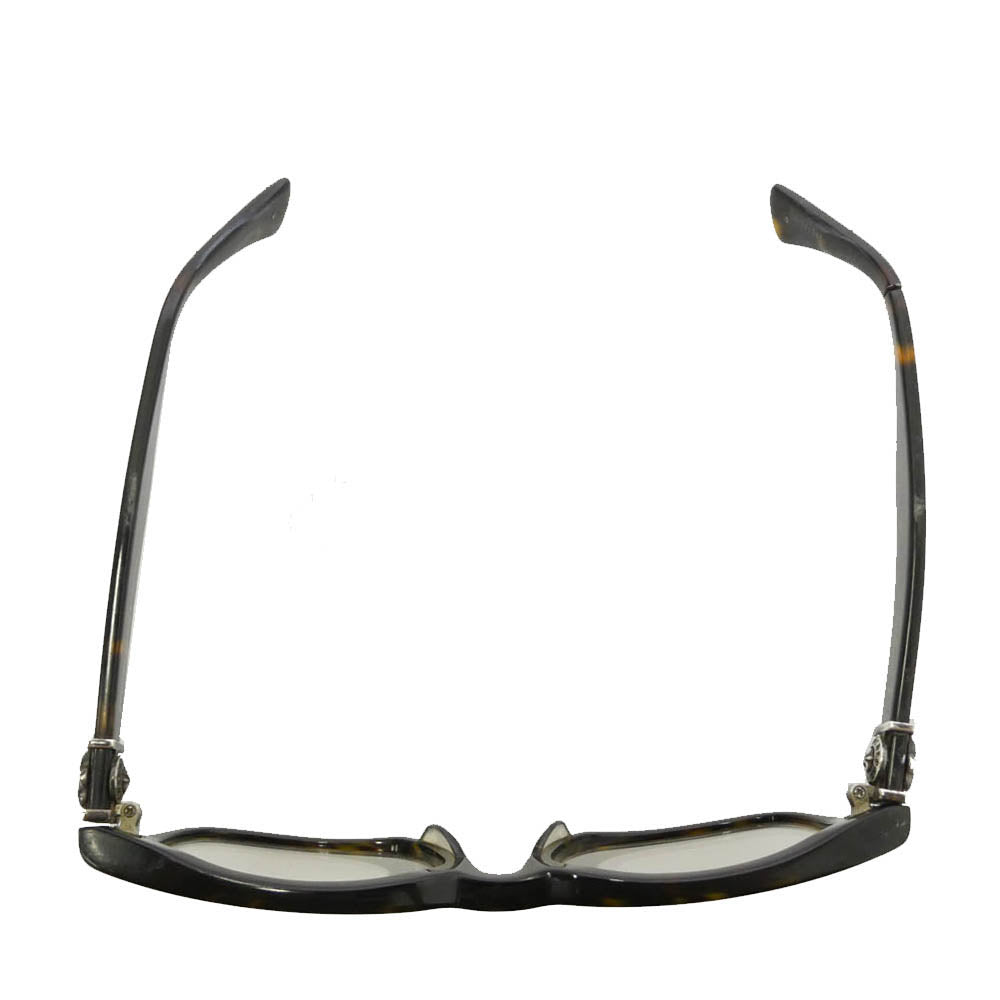 CHROME HEARTS クロムハーツ（原本無） GITTIN ANY?-A フレアテンプル ウェリントン 眼鏡 アイウェア ブラック系 ブラウン系 52□19-145【中古】