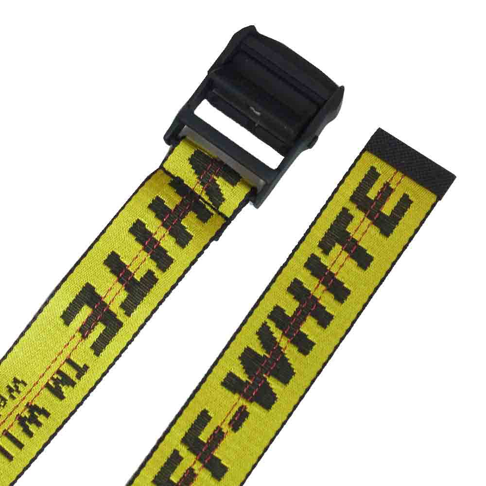 OFF-WHITE オフホワイト INDUSTRIAL BELT ロング ガチャベルト イエロー系【中古】