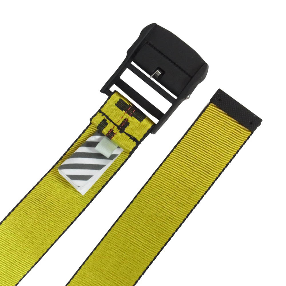 OFF-WHITE オフホワイト INDUSTRIAL BELT ロング ガチャベルト イエロー系【中古】