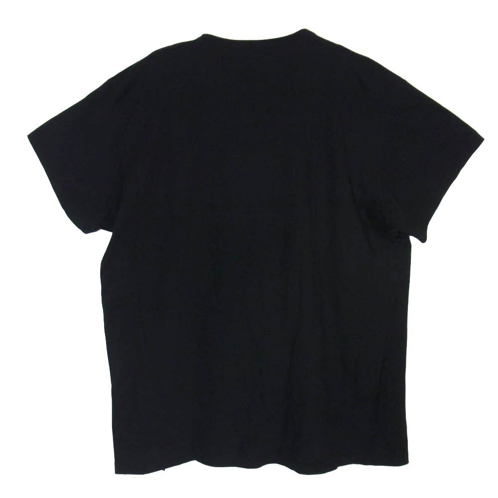 Yohji Yamamoto POUR HOMME ヨウジヤマモトプールオム 20SS HN-T30-876 コーマ 天竺 変形 半袖ヘンリーネック Tシャツ 半袖 カットソー ブラック系 3【中古】