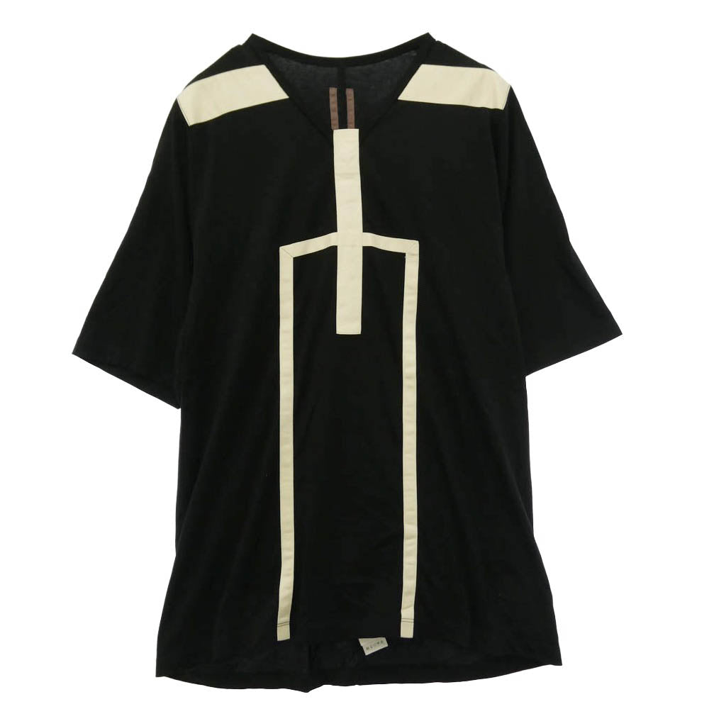 Rick Owens リックオウエンス 17SS DU17S5275-RNGEO DRKSHDW ダークシャドウ オーバーサイズ 半袖 Tシャツ カットソー ブラック系 BLK ONE SIZE【中古】