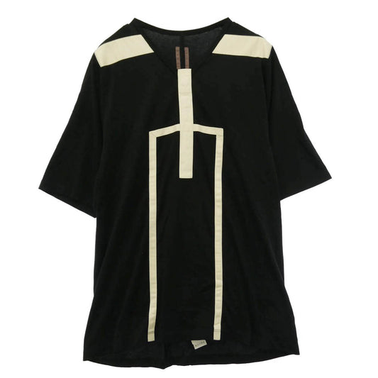 Rick Owens リックオウエンス 17SS DU17S5275-RNGEO DRKSHDW ダークシャドウ オーバーサイズ 半袖 Tシャツ カットソー ブラック系 BLK ONE SIZE【中古】