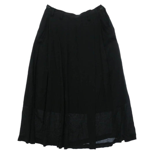 Yohji Yamamoto ヨウジヤマモト 18SS HV-S09-204 BLACK Scandal ブラックスキャンダル PA BS RYスパンローン G 前後 タック パンツ サルエル パンツ ブラック系 2【中古】