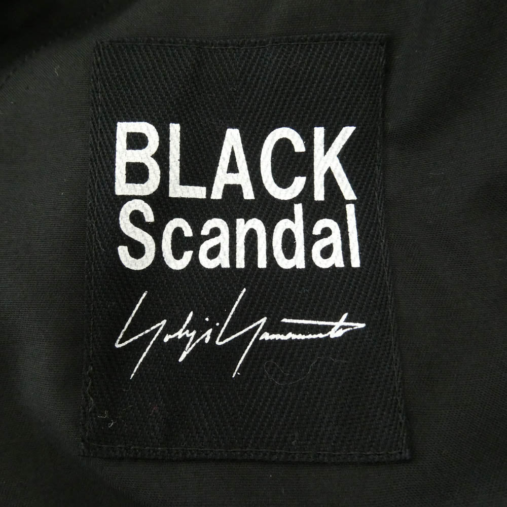 Yohji Yamamoto ヨウジヤマモト 18SS HV-S09-204 BLACK Scandal ブラックスキャンダル PA BS RYスパンローン G 前後 タック パンツ サルエル パンツ ブラック系 2【中古】