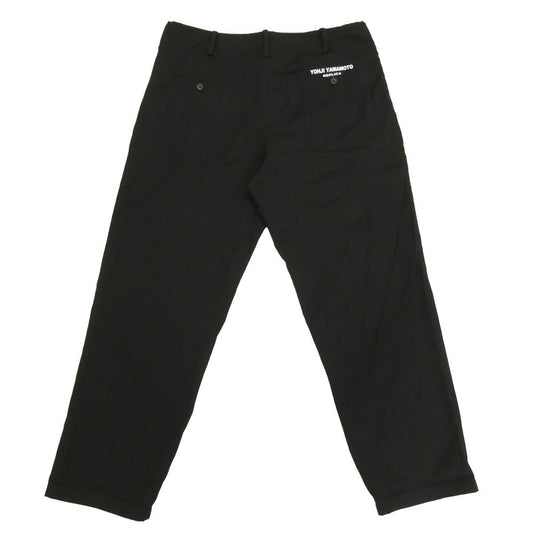 Yohji Yamamoto POUR HOMME ヨウジヤマモトプールオム HW-P28-140 REPLICA 91SS復刻 ウール イージー スラックス パンツ ブラック系 1【中古】