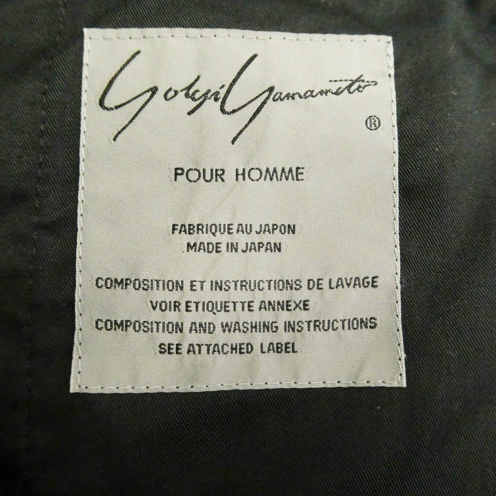 Yohji Yamamoto POUR HOMME ヨウジヤマモトプールオム HW-P28-140 REPLICA 91SS復刻 ウール イージー スラックス パンツ ブラック系 1【中古】