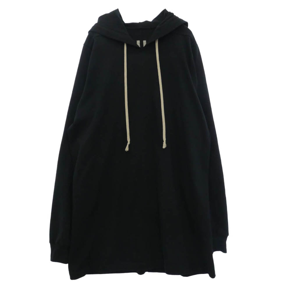 Rick Owens リックオウエンス 17AW RU17F8285-BA GLITTER期 コットンプルオーバー ロングパーカー フーディー ブラック系 S【中古】