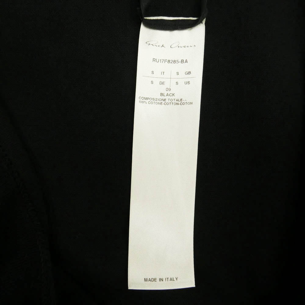 Rick Owens リックオウエンス 17AW RU17F8285-BA GLITTER期 コットンプルオーバー ロングパーカー フーディー ブラック系 S【中古】