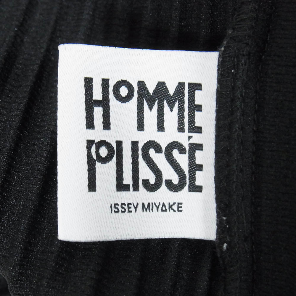 HOMME PLISSE ISSEY MIYAKE オム プリッセ イッセイミヤケ HP55JL140 プリーツ ダブルジップ ジップアップ ブルゾン シャツ ジャケット ブラック系 2【中古】