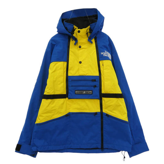 Supreme シュプリーム THE NORTH FACE ノースフェイス 16SS NP01601I x The North Face Steep Tech Hooded Jacket ザノースフェイス スティープ テック フーディー ジャケット ブルー系 イエロー系 M【中古】