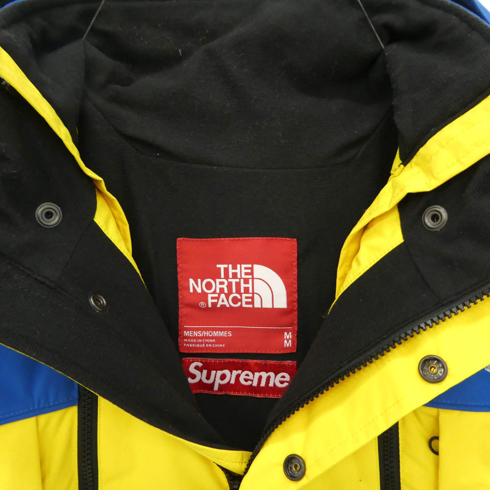 Supreme シュプリーム THE NORTH FACE ノースフェイス 16SS NP01601I x The North Face Steep Tech Hooded Jacket ザノースフェイス スティープ テック フーディー ジャケット ブルー系 イエロー系 M【中古】