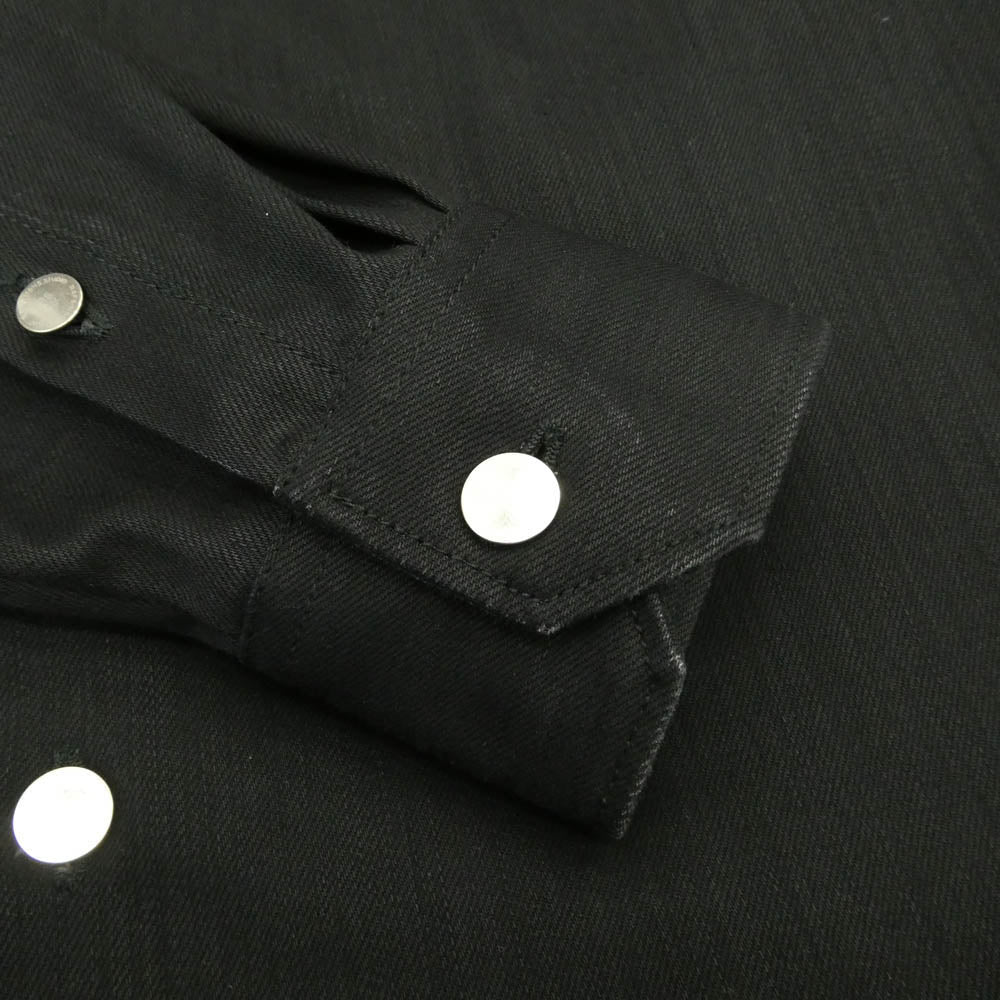 RAF SIMONS ラフシモンズ 18AW 182-247 DENIM EASY FIT SHIRT COUPLE バックプリント デニム イージーフィット シャツ ブラック系 ONE SIZE【中古】