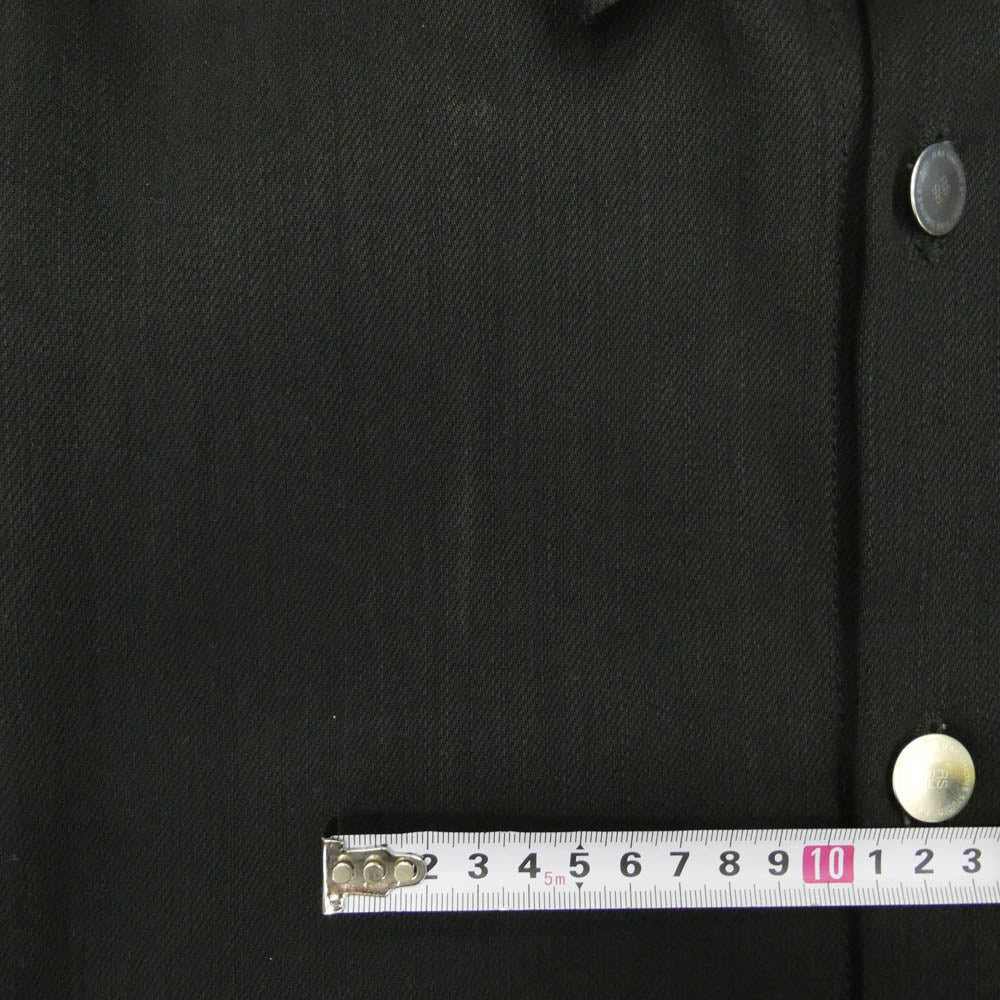 RAF SIMONS ラフシモンズ 18AW 182-247 DENIM EASY FIT SHIRT COUPLE バックプリント デニム イージーフィット シャツ ブラック系 ONE SIZE【中古】