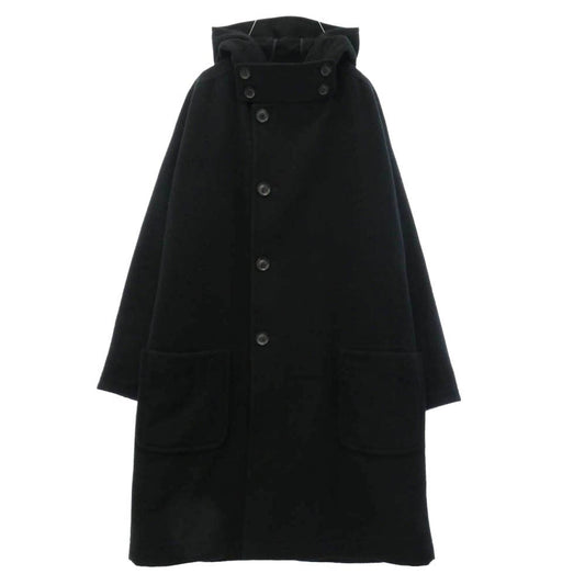 Yohji Yamamoto POUR HOMME ヨウジヤマモトプールオム 19AW HC-C12-108 4B Doble double Hooded Coat ウール ダブル フーデッド コート ブラック系 1【中古】