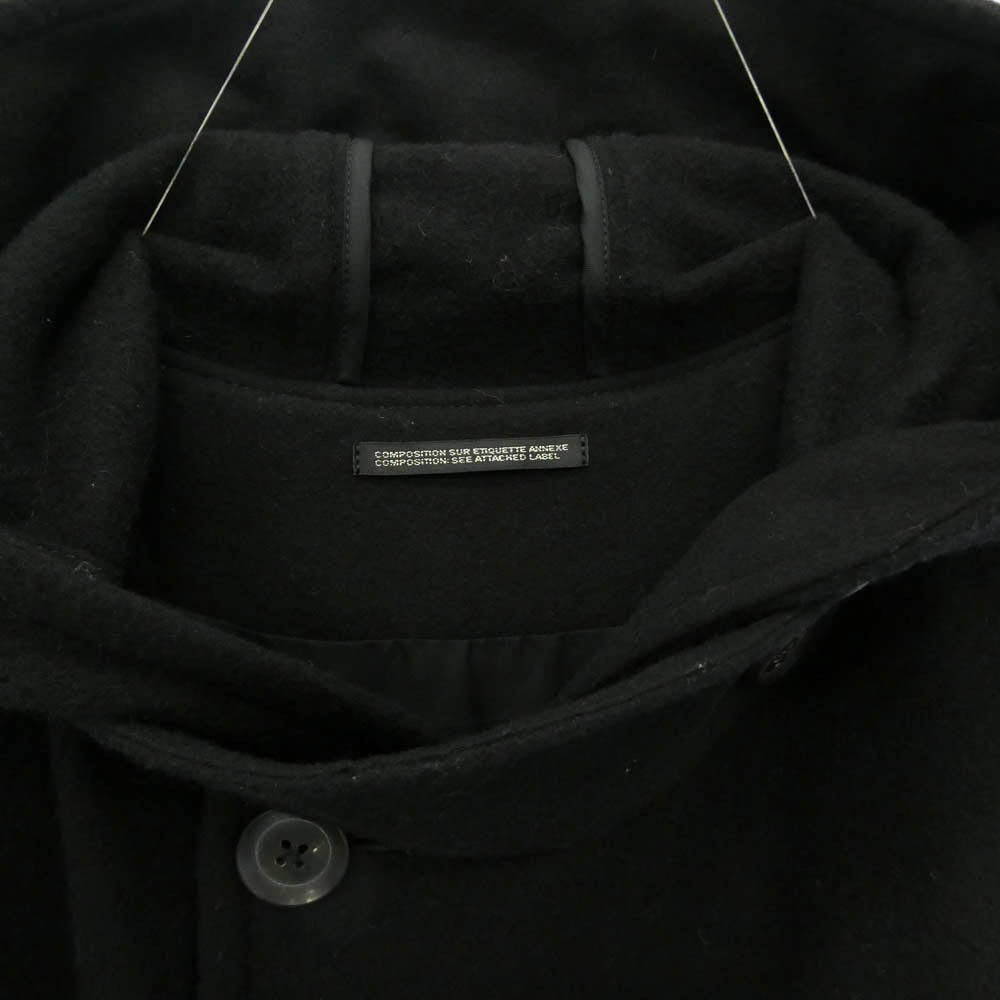 Yohji Yamamoto POUR HOMME ヨウジヤマモトプールオム 19AW HC-C12-108 4B Doble double Hooded Coat ウール ダブル フーデッド コート ブラック系 1【中古】