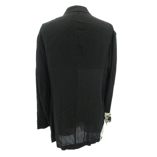 Yohji Yamamoto POUR HOMME ヨウジヤマモトプールオム 18SS HW-J31-225 K 袖 下開き PTJK メッセージ ストライプ 着る服ないの ジャケット ブラック系 2【中古】