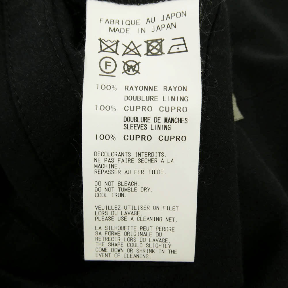 Yohji Yamamoto POUR HOMME ヨウジヤマモトプールオム 18SS HW-J31-225 K 袖 下開き PTJK メッセージ ストライプ 着る服ないの ジャケット ブラック系 2【中古】