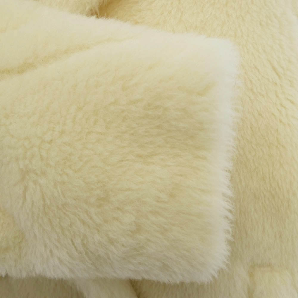 MAX MARA マックスマーラ 24110810416 OLGA SHORT TEDDY BEAR ICON COAT オルガ テディベア アイコン ショート コート ホワイト系 S【中古】